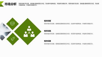 大气商务绿色新能源节能环保项目介绍PPT模板